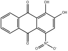1,2-Dihydroxy-4-nitro-9,10-anthraquinone 结构式