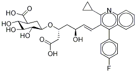 Pitavastatin 3-Ether Glucuronide  结构式