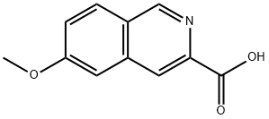 6-甲氧基异喹啉-3-羧酸 结构式