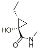 Cyclopropanecarboxamide, 2-ethyl-1-hydroxy-N-methyl-, (1S,2R)- (9CI) 结构式