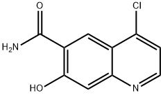 4-氯-7-羟基喹啉-6-甲酰胺 结构式