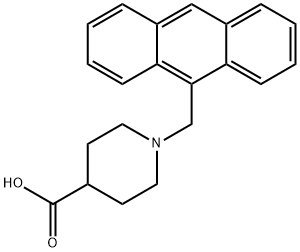 1-(9-ANTHRACENYLMETHYL)-PIPERIDINE-4-CARBOXYLIC ACID 结构式