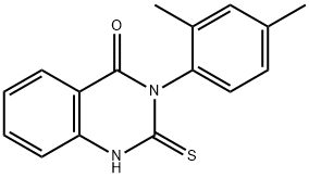 3-(2,4-二甲基苯基)-2-硫烷基-3,4-二氢喹唑啉-4-酮 结构式