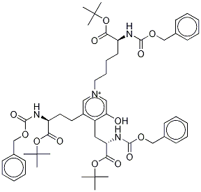 N,N,N-Tri(benzyloxycarbonyl) Deoxypyridinoline Tri-(tert-butyl) Ester 结构式
