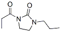 2-Imidazolidinone,  1-(1-oxopropyl)-3-propyl- 结构式
