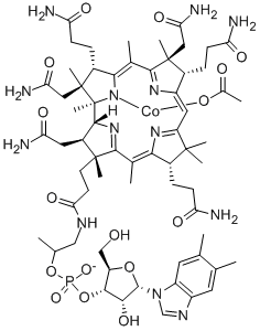羟钴胺醋酸盐 结构式