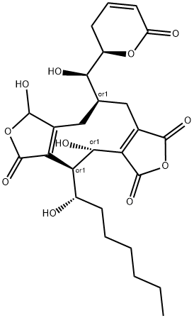 红色青霉毒素 A 结构式
