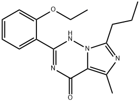 2-(2-乙氧基苯基)-5-甲基-7-丙基-3H-咪唑并[5,1-F][1,2,4]三嗪-4-酮 结构式