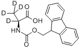 N-[芴甲氧羰基]-L-丙氨酸-2,3,3,3-D<SUB>4</SUB> 结构式
