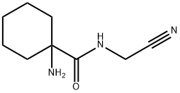 1-氨基-N-(氰基甲基)环己烷甲酰胺 结构式