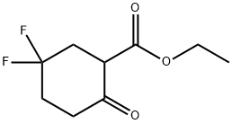 Ethyl 5,5-difluoro-2-oxo-cyclohexanecarboxylate 结构式