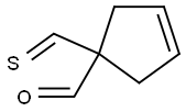 3-Cyclopentene-1-carboxaldehyde, 1-(thioxomethyl)- (9CI) 结构式