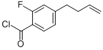 Benzoyl chloride, 4-(3-butenyl)-2-fluoro- (9CI) 结构式