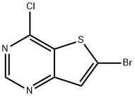 6-溴-4-氯噻吩[3,2-D]嘧啶 结构式
