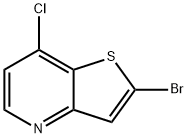 2-溴-7-氯噻吩并[3,2-B]吡啶 结构式