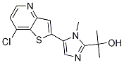 2-[5-(7-氯噻吩并[3,2-B]吡啶-2-基)-1-甲基-1H-咪唑-2-基]丙-2-醇 结构式