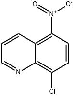 8-氯-5-硝基喹啉 结构式