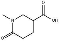 1-甲基-6-氧代哌啶-3-羧酸 结构式