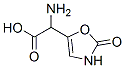 2-氨基-2-(2-氧代-3H-1,3-恶唑-5-基)乙酸 结构式