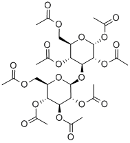 1,2,4,6-Tetra-O-acetyl-3-O-(2,3,4,6-tetra-O-acetyl-b-D-glucopyranosyl)-a-D-glucopyranoside 结构式