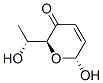 2H-Pyran-3(6H)-one, 6-hydroxy-2-[(1R)-1-hydroxyethyl]-, (2S,6R)- (9CI) 结构式