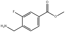 METHYL 4-(AMINOMETHYL)-3-FLUOROBENZOATE 结构式