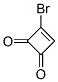 3-Cyclobutene-1,2-dione,  3-bromo- 结构式