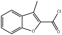 3-甲基苯并呋喃-2-碳酰氯 结构式