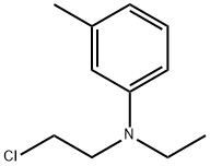 N-乙基-N-氯乙基-3-甲基苯胺 结构式