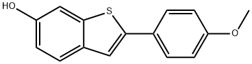 2-(4-甲氧基苯基)苯并噻吩-6-醇 结构式