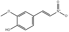 2-methoxy-4-[(E)-2-nitroethenyl]phenol 结构式