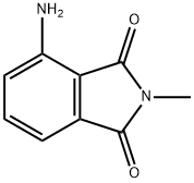 N-甲基-4-氨基邻苯二甲酰亚胺 结构式