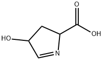 4-hydroxy-3,4-dihydro-2H-pyrrole-2-carboxylic acid 结构式
