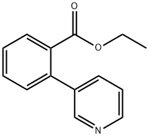 2-(吡啶-3-基)苯甲酸乙酯 结构式