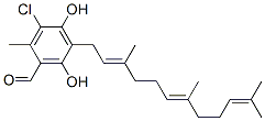 冬青生菌素 A 结构式