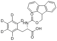 L-PHENYL-D5-ALANINE-N-FMOC 结构式