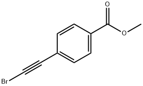 4-(2-溴乙炔)苯甲酸甲酯 结构式