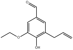 3-烯丙基-5-乙氧基-4-羟基苯甲醛 结构式