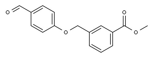 3-[(4-苯甲氧基)甲基]苯甲酸甲酯 结构式