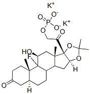 羟西奈德磷酸酯钾 结构式
