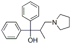2-methyl-1,1-diphenyl-3-(1-pyrrolidyl)-1-propanol 结构式