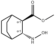 Bicyclo[2.2.2]octane-2-carboxylic acid, 3-(hydroxyamino)-, methyl ester, 结构式