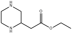 2-Piperazineacetic acid ethyl ester 结构式