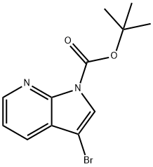 1-BOC-3-溴-7-氮杂吲哚 结构式
