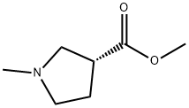 3-Pyrrolidinecarboxylicacid,1-methyl-,methylester,(3R)-(9CI) 结构式