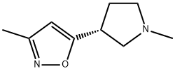 Isoxazole, 3-methyl-5-[(3R)-1-methyl-3-pyrrolidinyl]- (9CI) 结构式