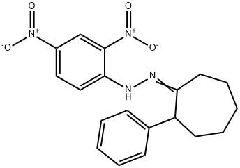 2-Phenylcycloheptanone 2,4-dinitrophenyl hydrazone 结构式