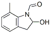 2-Hydroxy-7-methyl-1-indolinecarbaldehyde 结构式