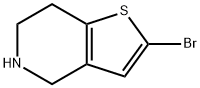 2-溴-4,5,6,7-四氢噻吩并[3,2-C]吡啶 结构式
