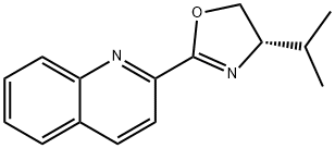 (S)-2-(4,5-DIHYDRO-4-ISOPROPYL-2-OXAZOLYL)QUINOLINE 结构式